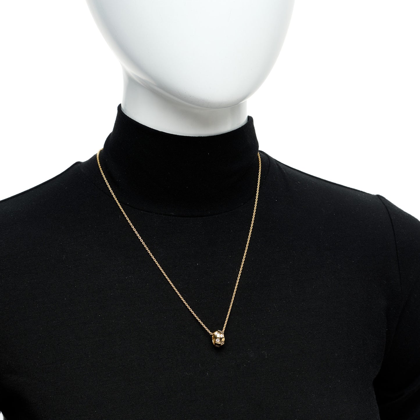 18K Pink Gold Diamond Le Damier de Louis Vuitton Pendant Necklace