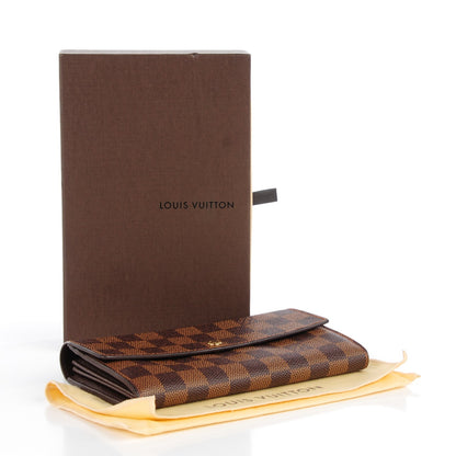 Louis Vuitton Damier Ebene Sarah Wallet 4 of 8
