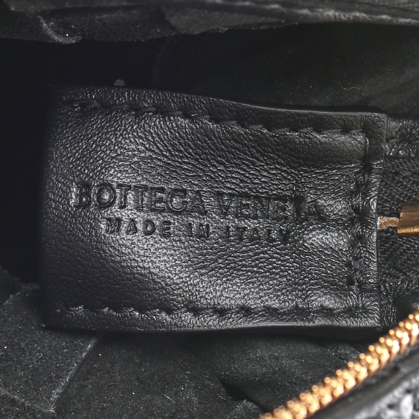 Nappa Intrecciato Mini Loop Camera Bag Black