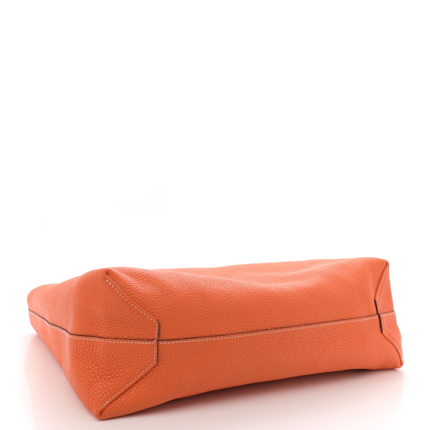 Taurillon Clemence Double Sens 45 Reversible Tote Orange Gold