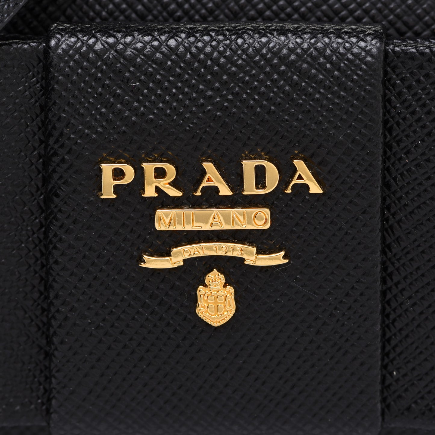 Saffiano Fiocco Bow Camera Crossbody Bag Black
