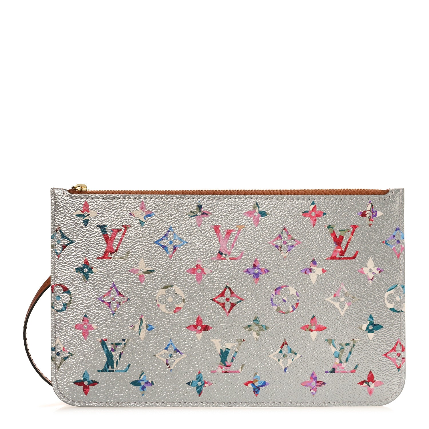 Louis Vuitton Metallic Monogram LV Garden Neverfull MM GM Pochette Silver 1 of 7