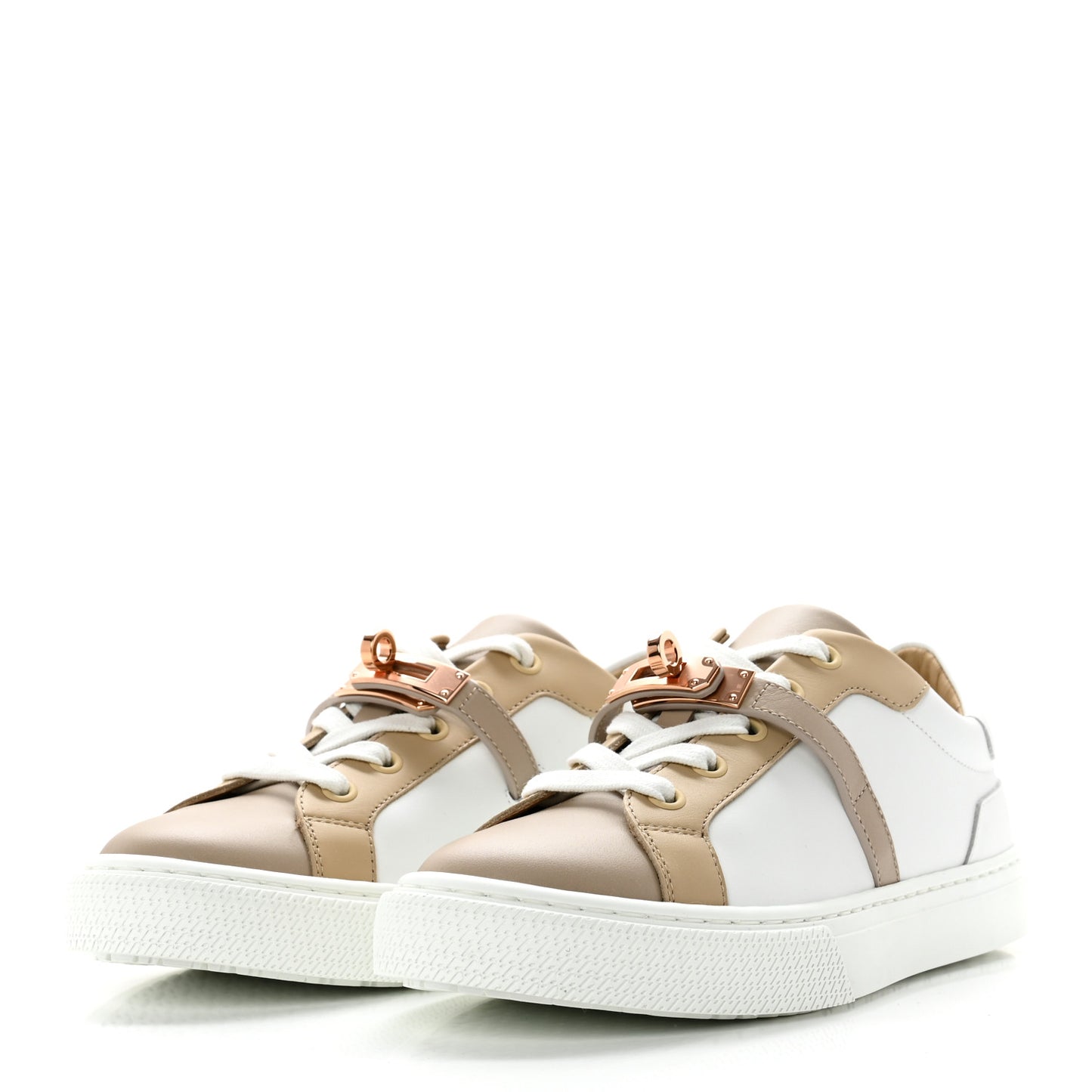 Calfskin Day Sneakers 35 Multicolor White