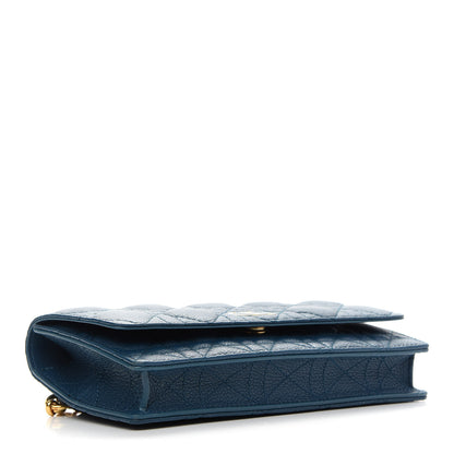 Christian Dior Supple Calfskin Caro Belt Bag Steel Blue 4 of 8