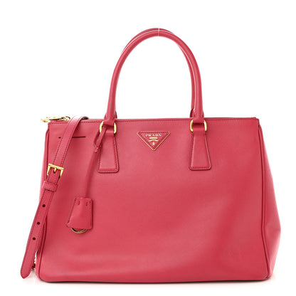 Prada Saffiano Medium Galleria Double Zip Tote Peonia 1 of 15