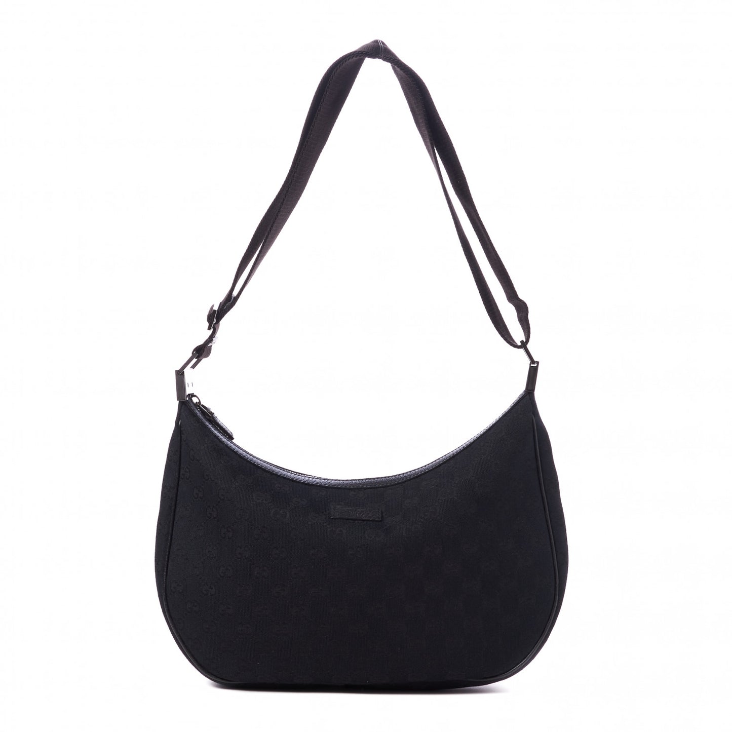 Monogram Medium Half Moon Hobo Black