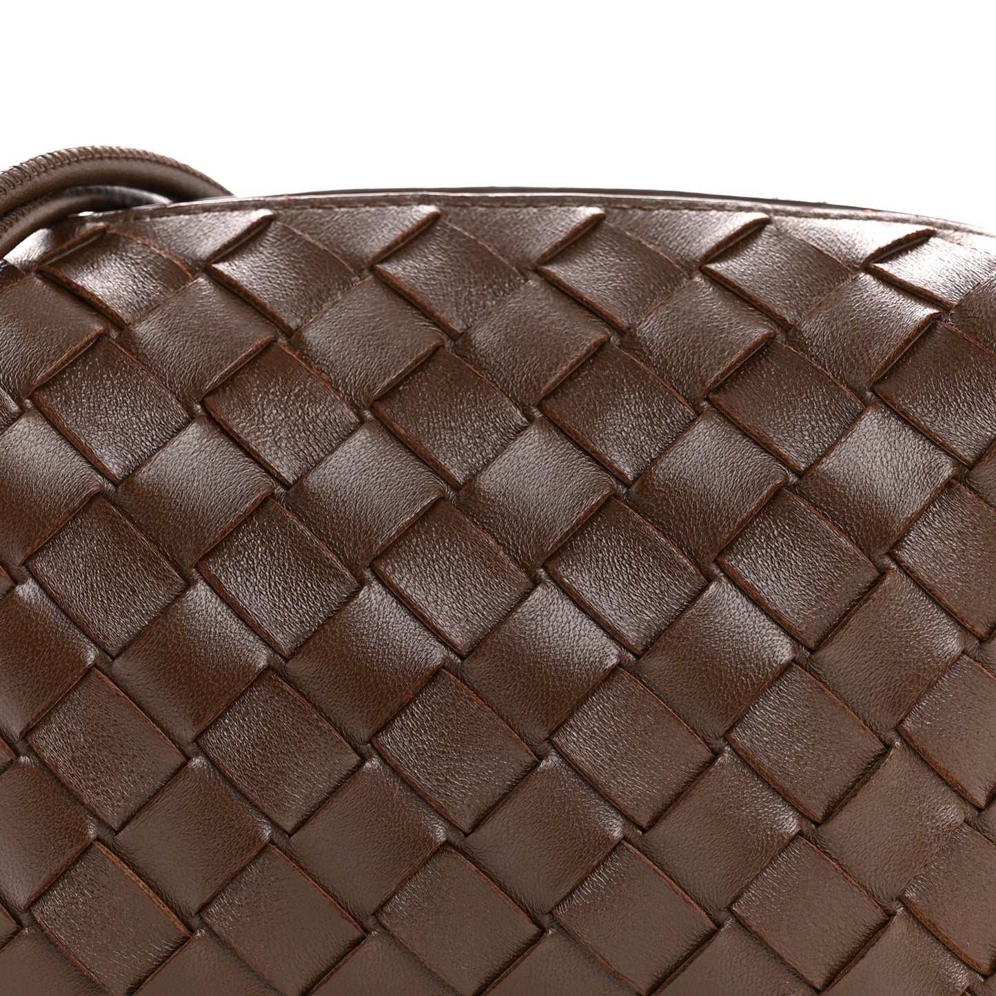 Nappa Intrecciato Mini Loop Camera Bag Light Brown