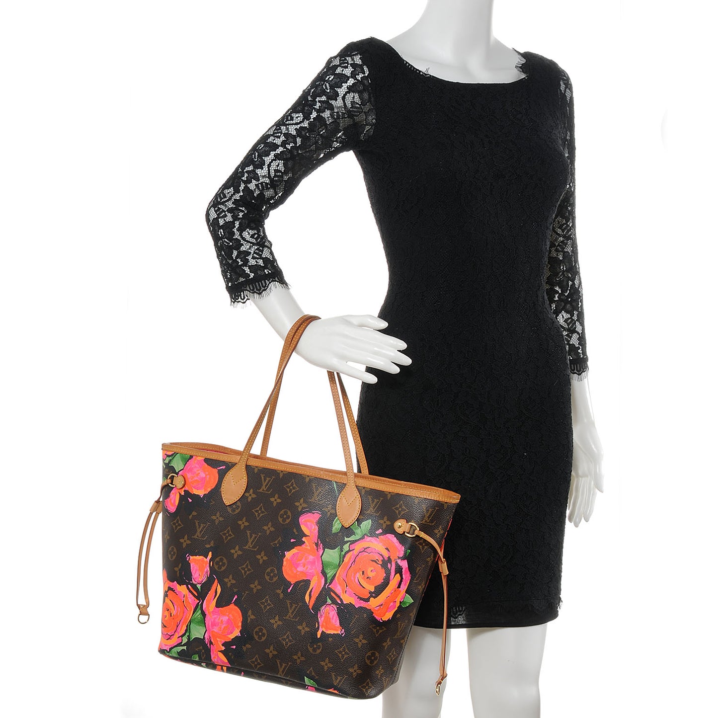 Monogram Roses Neverfull MM