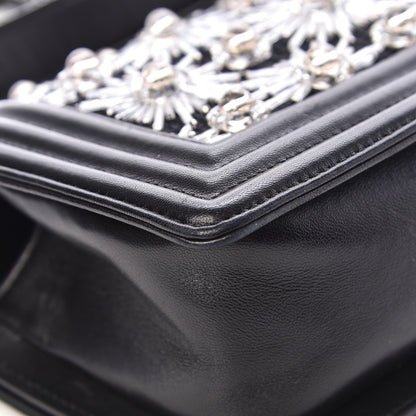 Chanel Lambskin Satin LED Metal Small Boy Flap Black 16 of 18