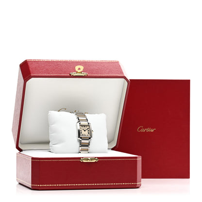 Cartier Stainless Steel 18K Yellow Gold 20mm Tank Francaise Quartz Watch 5 of 5
