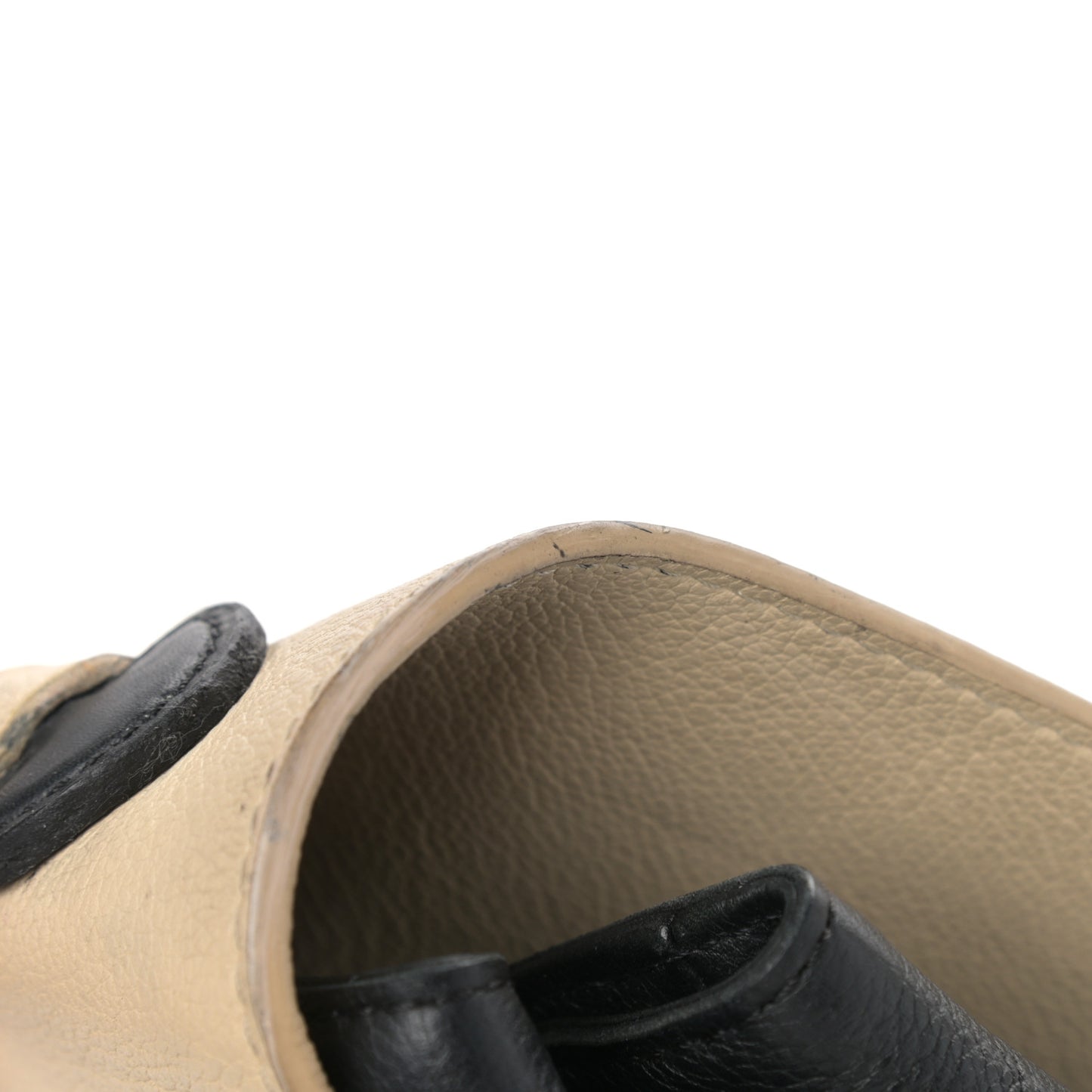 Calfskin Lockme MM Vanille Black