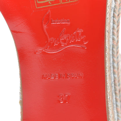 Christian Louboutin Vacchetta Laminato Madmonica 60 Platform Sandals 37 Version Silver 7 of 7