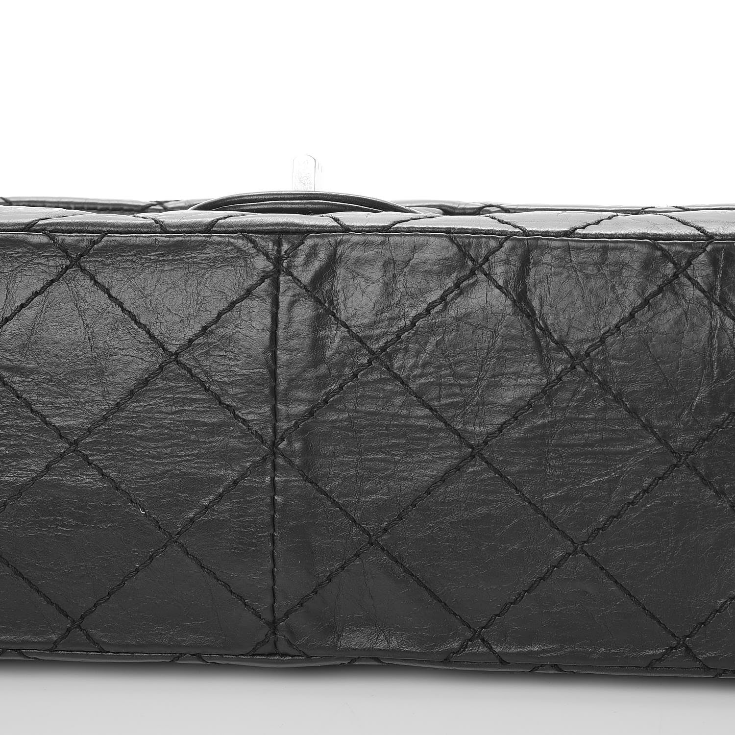 Chanel Aged Calfskin Quilted 2.55 Reissue 226 Flap Dark Grey 12 of 13