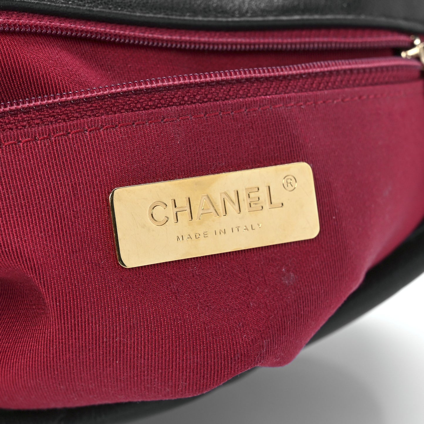 Goatskin Quilted Medium Chanel 19 Flap Black