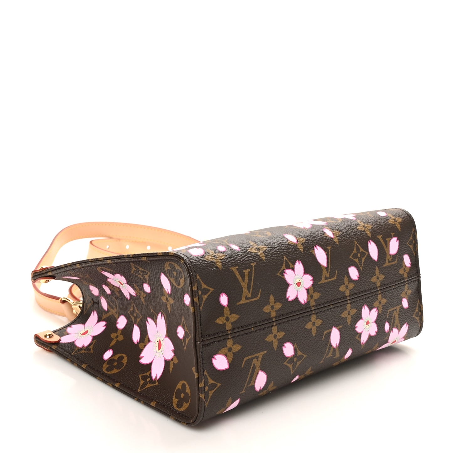LV X TM Monogram Cherry Blossom Onthego PM Sakura Brown