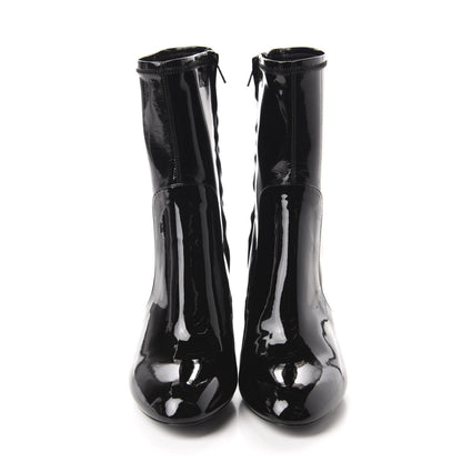 Louis Vuitton Patent Silhouette Ankle Boots 39 Black 2 of 9