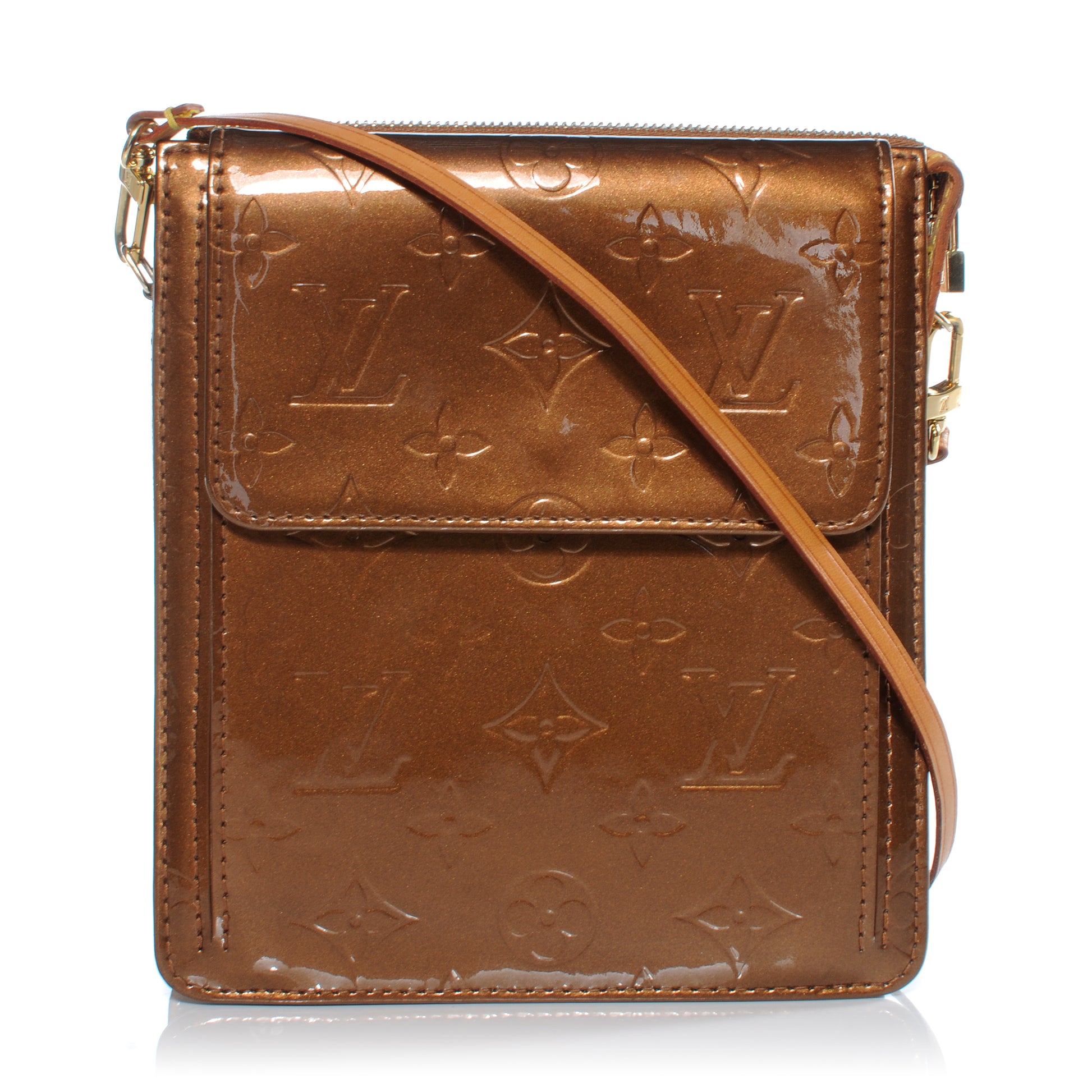 Louis Vuitton Vernis Mott Bronze 1 of 7