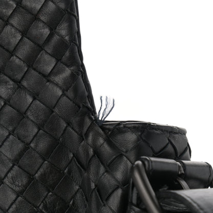 Bottega Veneta Calfskin Intrecciato Crossbody Messenger Bag Black 11 of 11