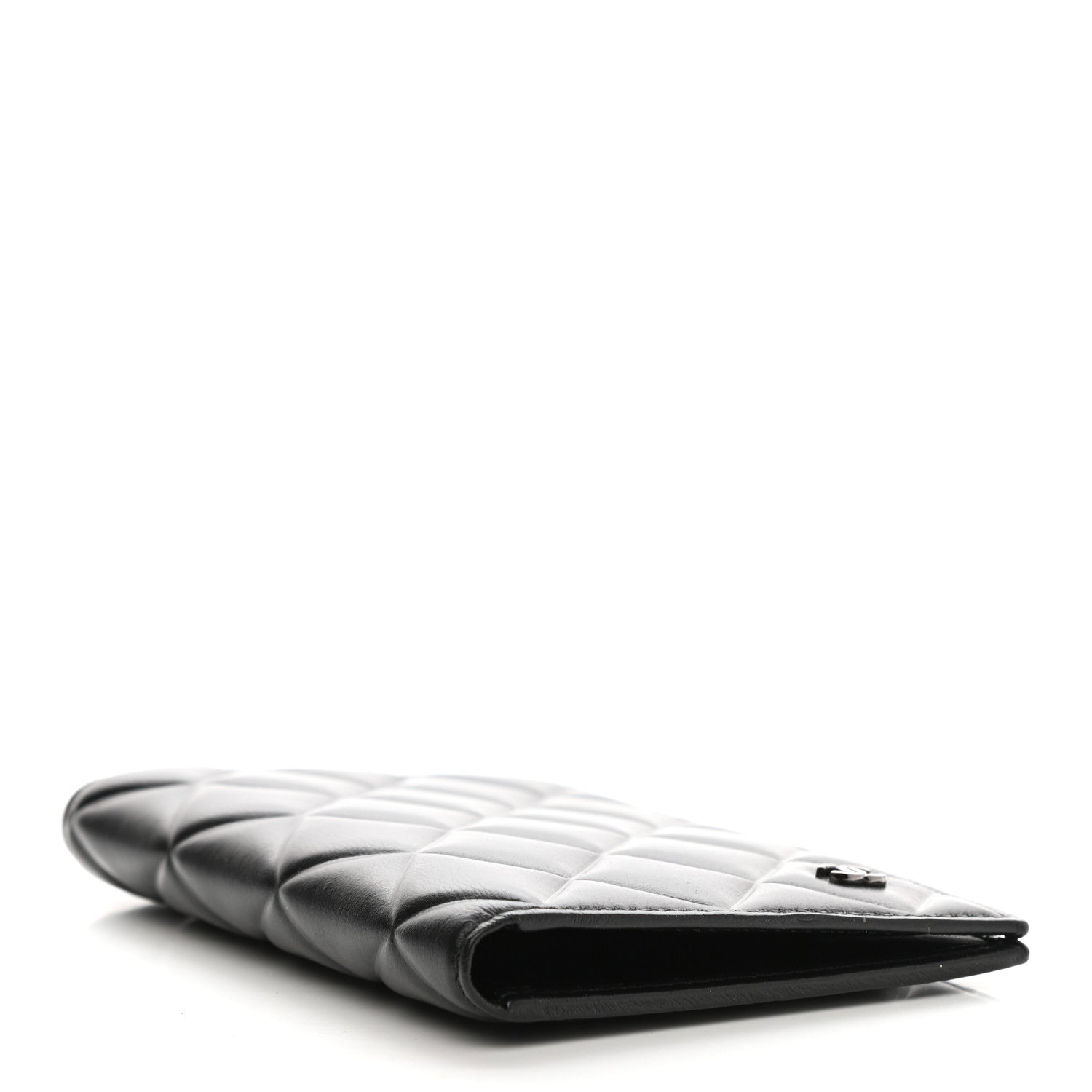 Chanel Calfskin Quilted Passport Holder Black 4 of 7