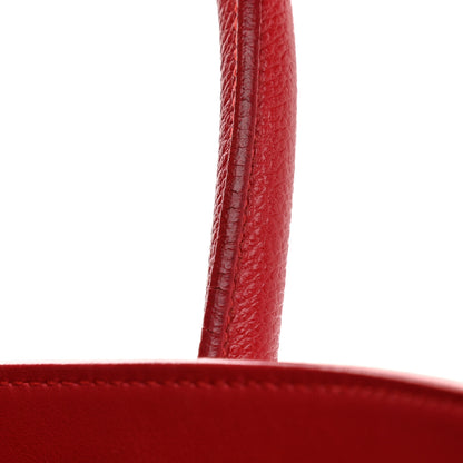 Saint Laurent Grained Calfskin Small Sac De Jour Lipstick Red 9 of 13