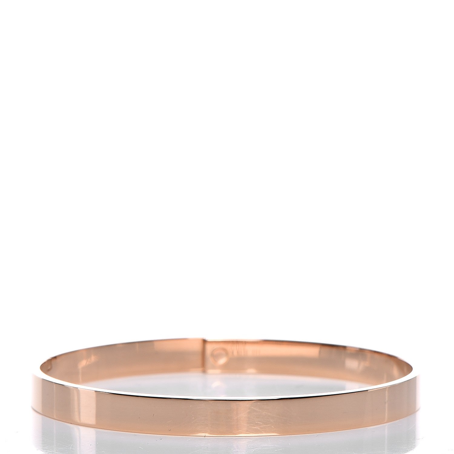 Hermes 18K Rose Gold Diamond Kelly PM Bangle Small 3 of 7