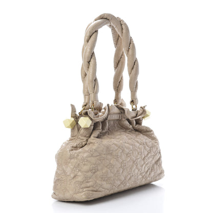 Louis Vuitton Lambskin Olympe Stratus PM Ecru 3 of 12