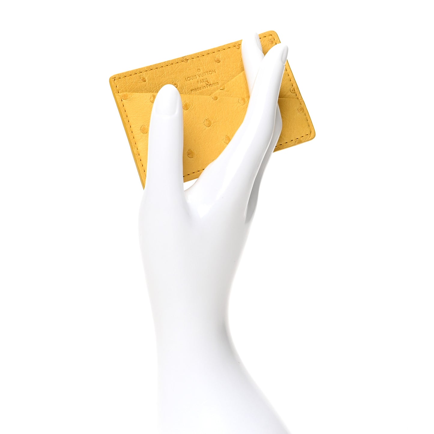 Ostrich Card Holder Yellow