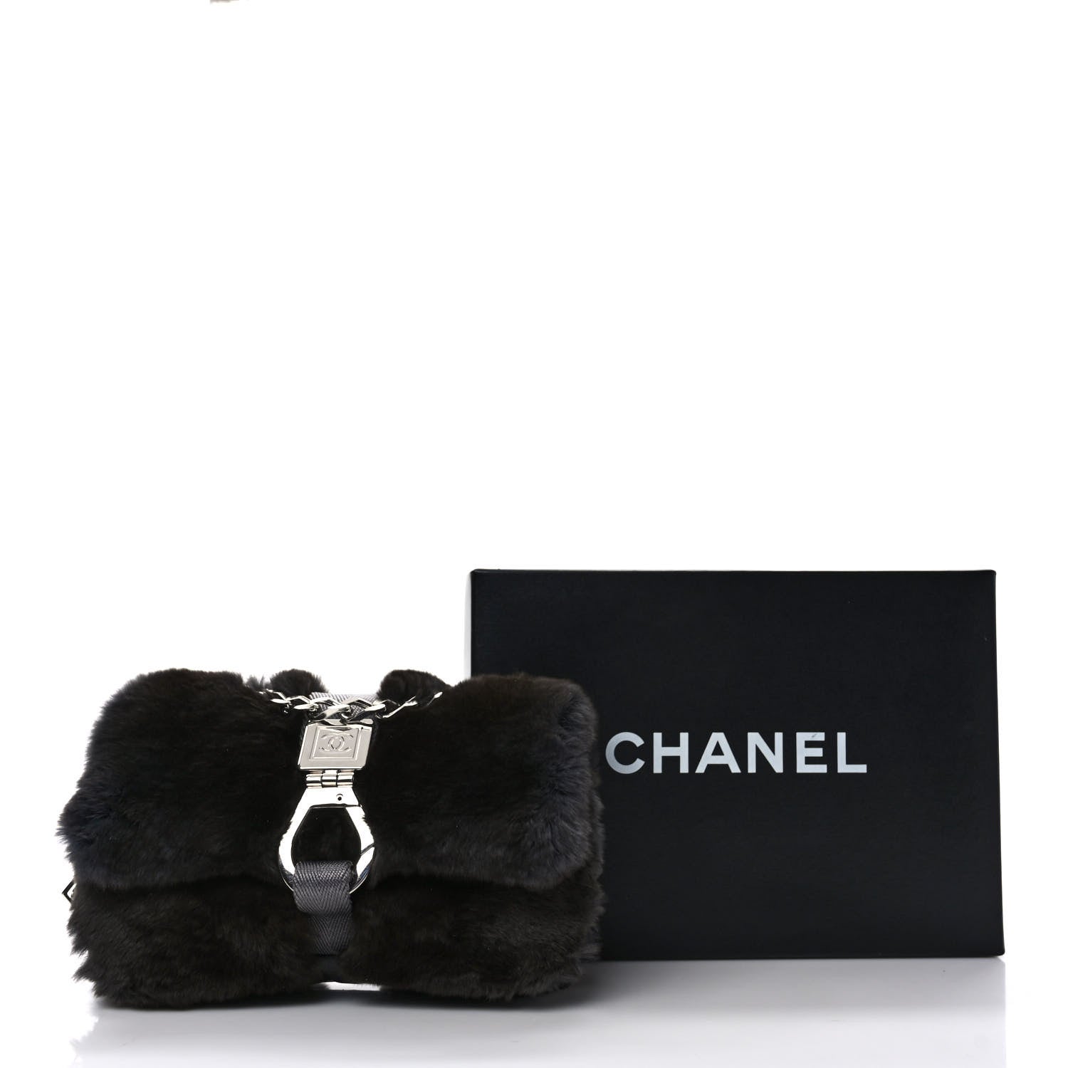 Chanel Rabbit Fur Sport Flap Dark Grey 10 of 10