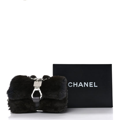 Chanel Rabbit Fur Sport Flap Dark Grey 10 of 10