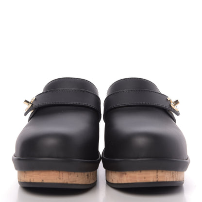 Chanel Calfskin CC Turn Lock Clogs 35 Black 2 of 12