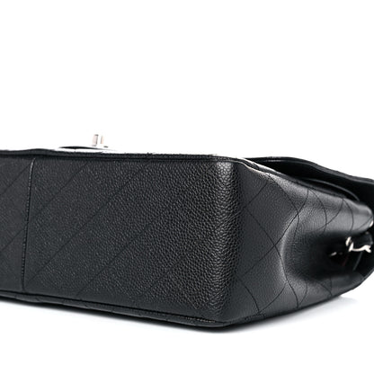 Chanel Caviar Quilted Jumbo Double Flap Black 9 of 13