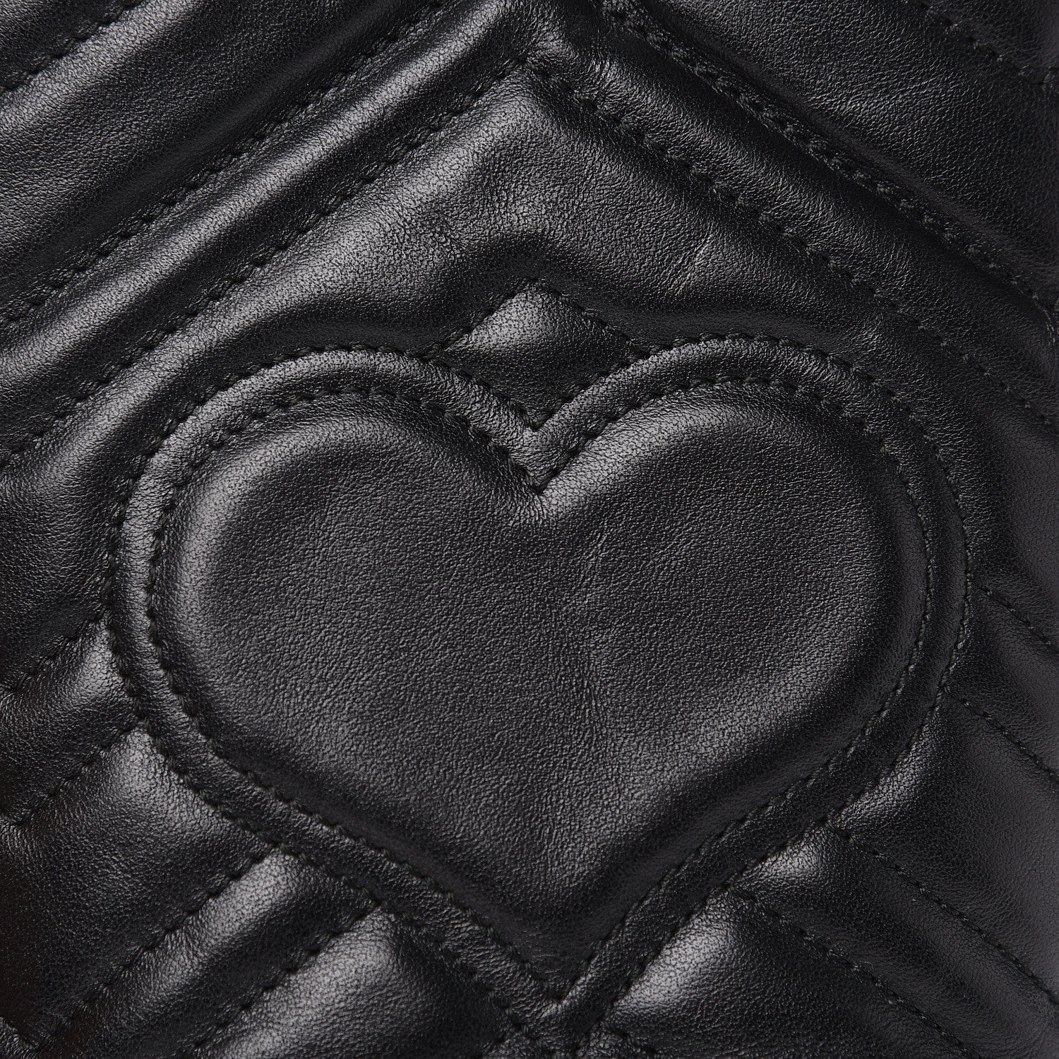 Gucci Calfskin Matelasse Mini GG Marmont 2.0 Bucket Bag Black 7 of 11
