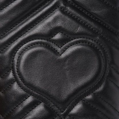 Gucci Calfskin Matelasse Mini GG Marmont 2.0 Bucket Bag Black 7 of 11