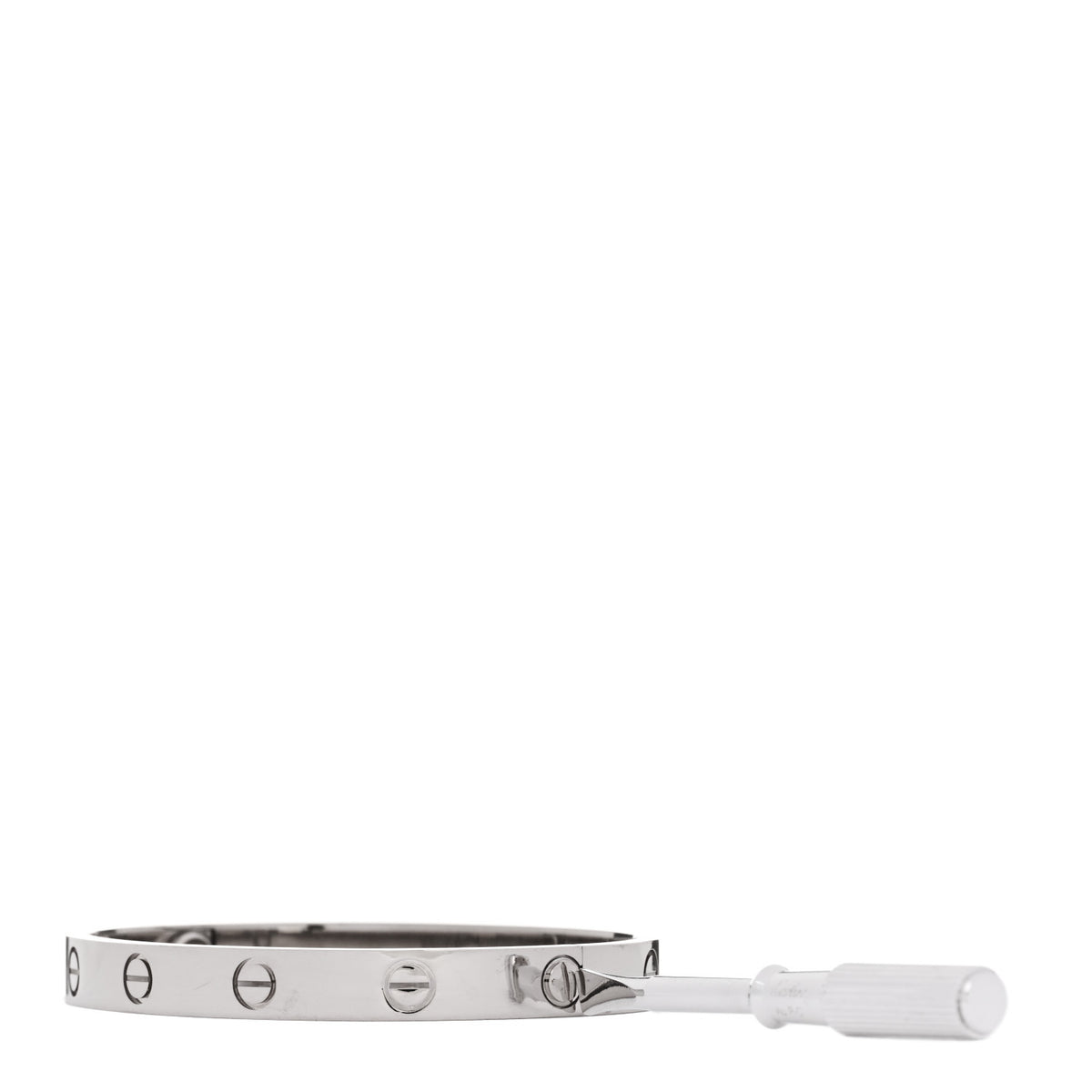 Cartier 18K White Gold LOVE Bracelet 16 3 of 9