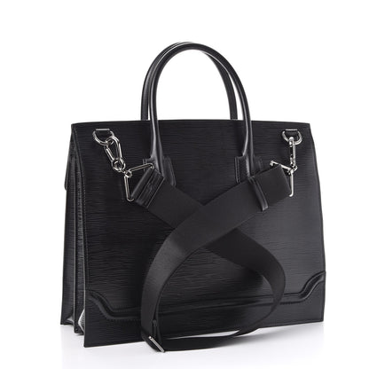 Versace Legno Calfskin Palazzo Top Handle Briefcase Black 4 of 7