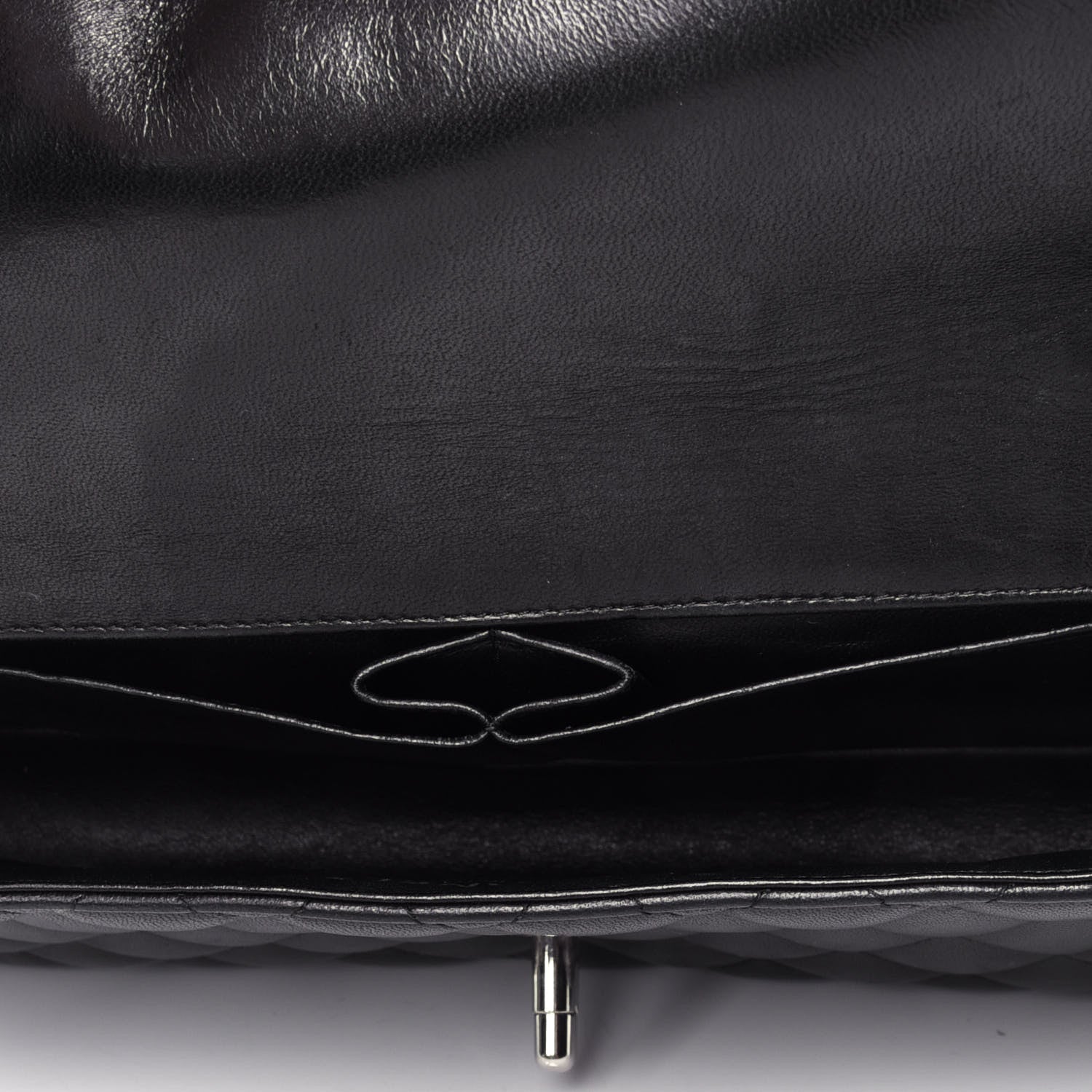 Chanel Lambskin Quilted East West Flap Black 3 of 4