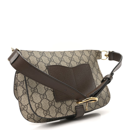 Gucci GG Supreme Monogram Textured Dollar Calfskin Blondie Belt Bag Beige Ebony New Acero 3 of 10