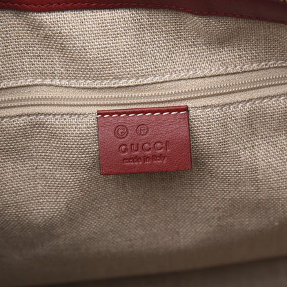 Gucci Soft Microguccissima Small Zippered Satchel Rosso 7 of 10