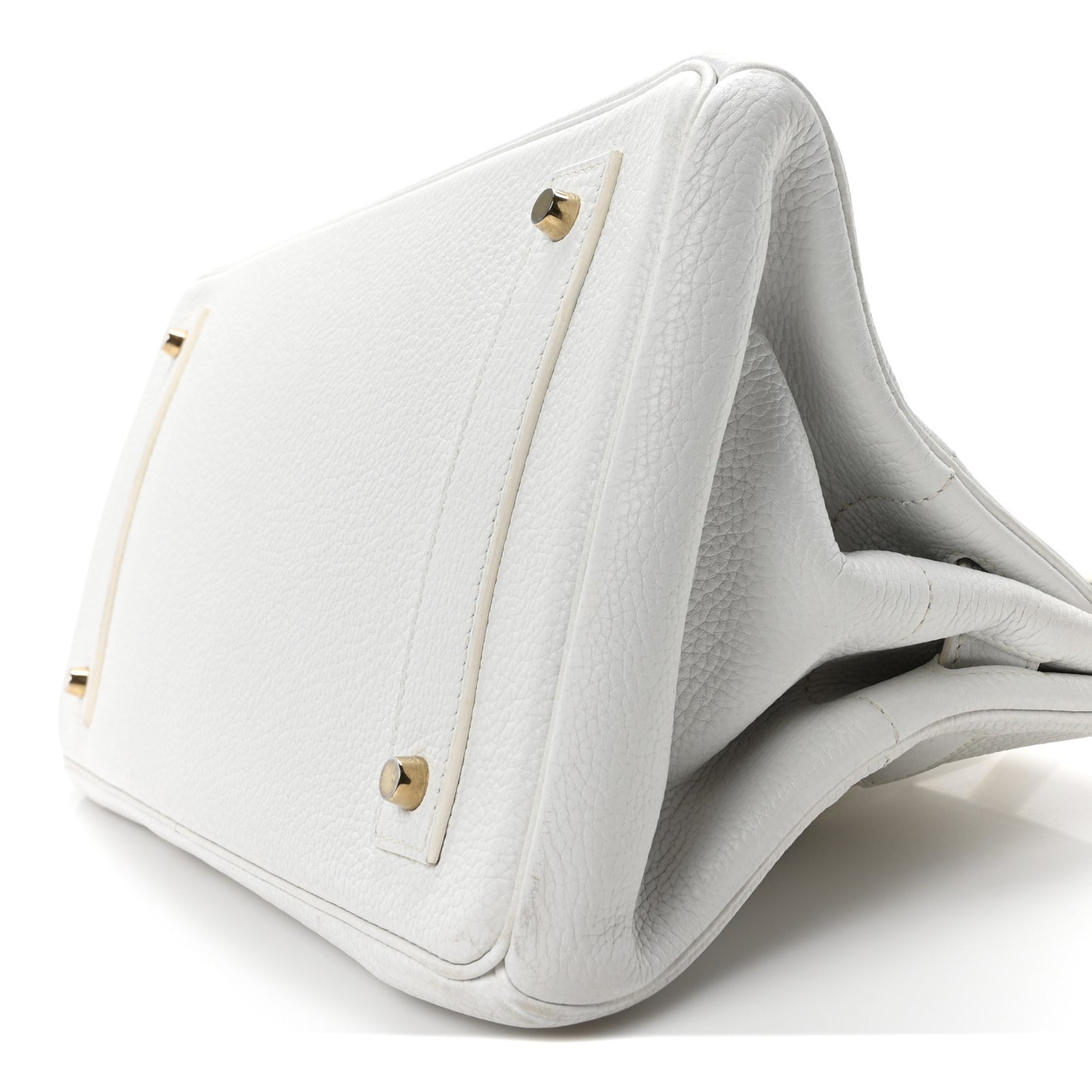 Taurillon Clemence JPG Birkin 42 White