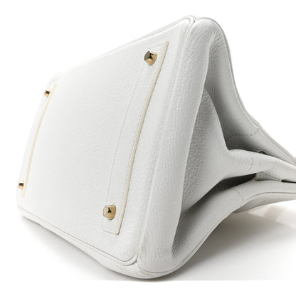 Hermes Taurillon Clemence JPG Birkin 42 White 9 of 9