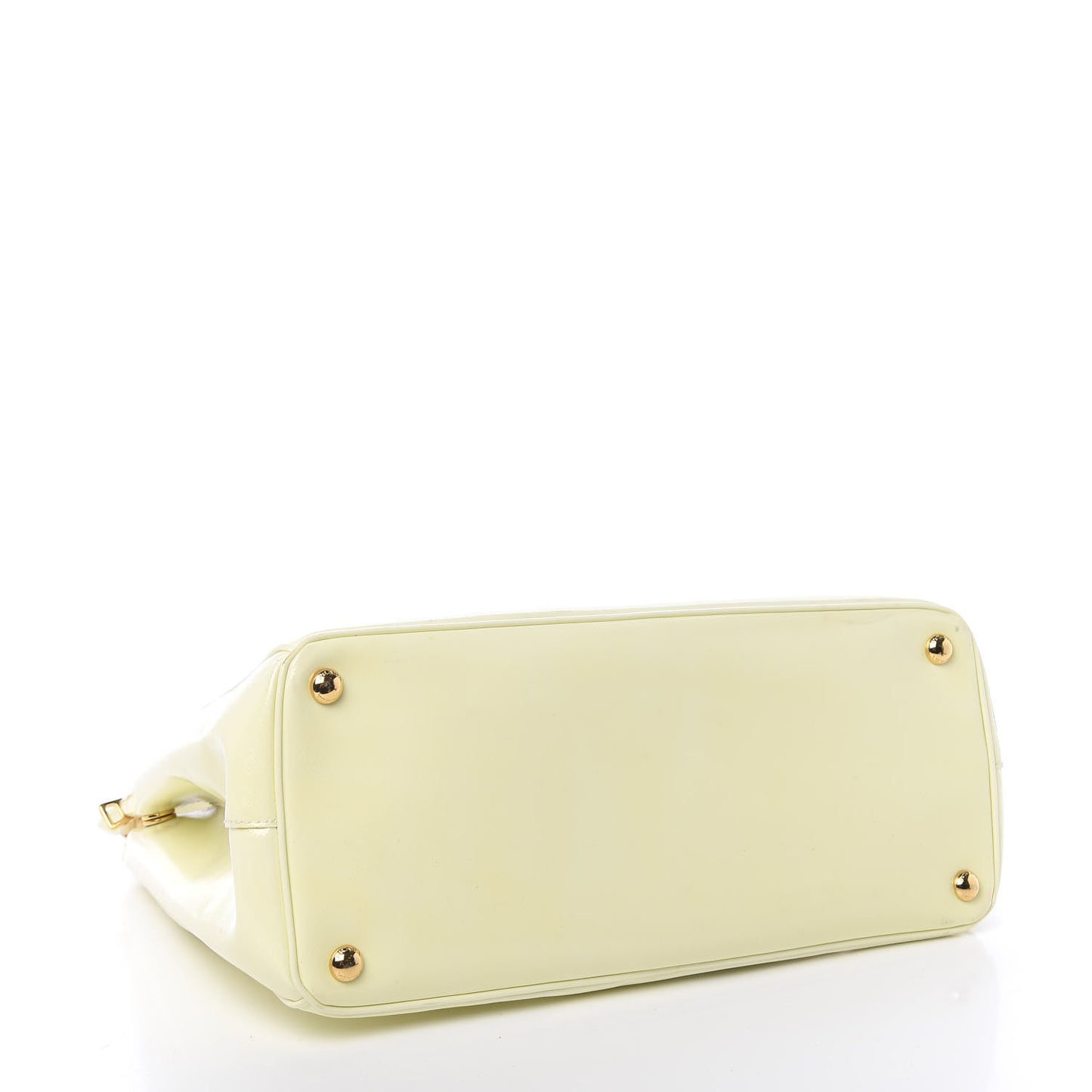 Saffiano Vernice Medium Galleria Double Zip Tote Bianco