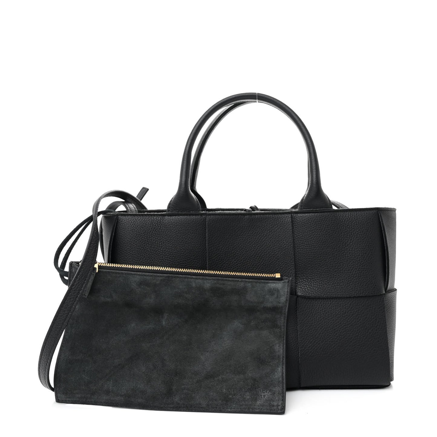 Nappa Maxi Intrecciato Arco Tote Black