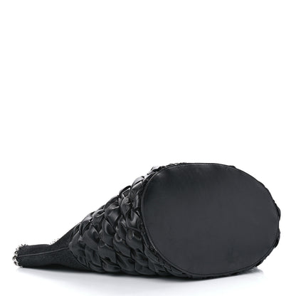 Stella McCartney Shaggy Deer Alter Mat Half Woven Large Falabella Tote Black 4 of 11