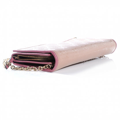 Gucci Imprime Monogram GG Pierce Chain Clutch Wallet Pink 4 of 9