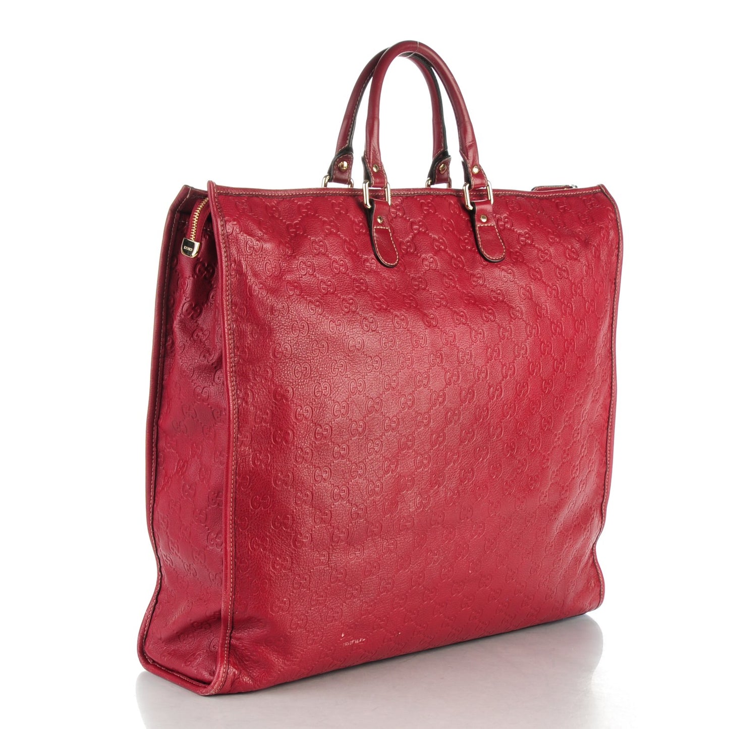 Guccissima XL Tote Red