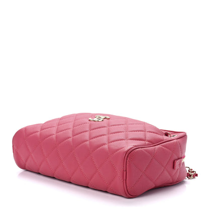 Chanel Caviar Quilted Medium In & Out Camera Case Pink 9 of 11
