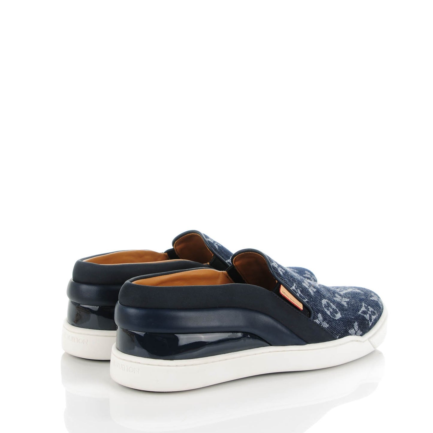 Denim Monogram Tempo Sneakers 37.5 Blue