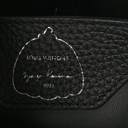 Louis Vuitton LV X YK Taurillon Brass Metal Dots Capucine MM Black 6 of 9