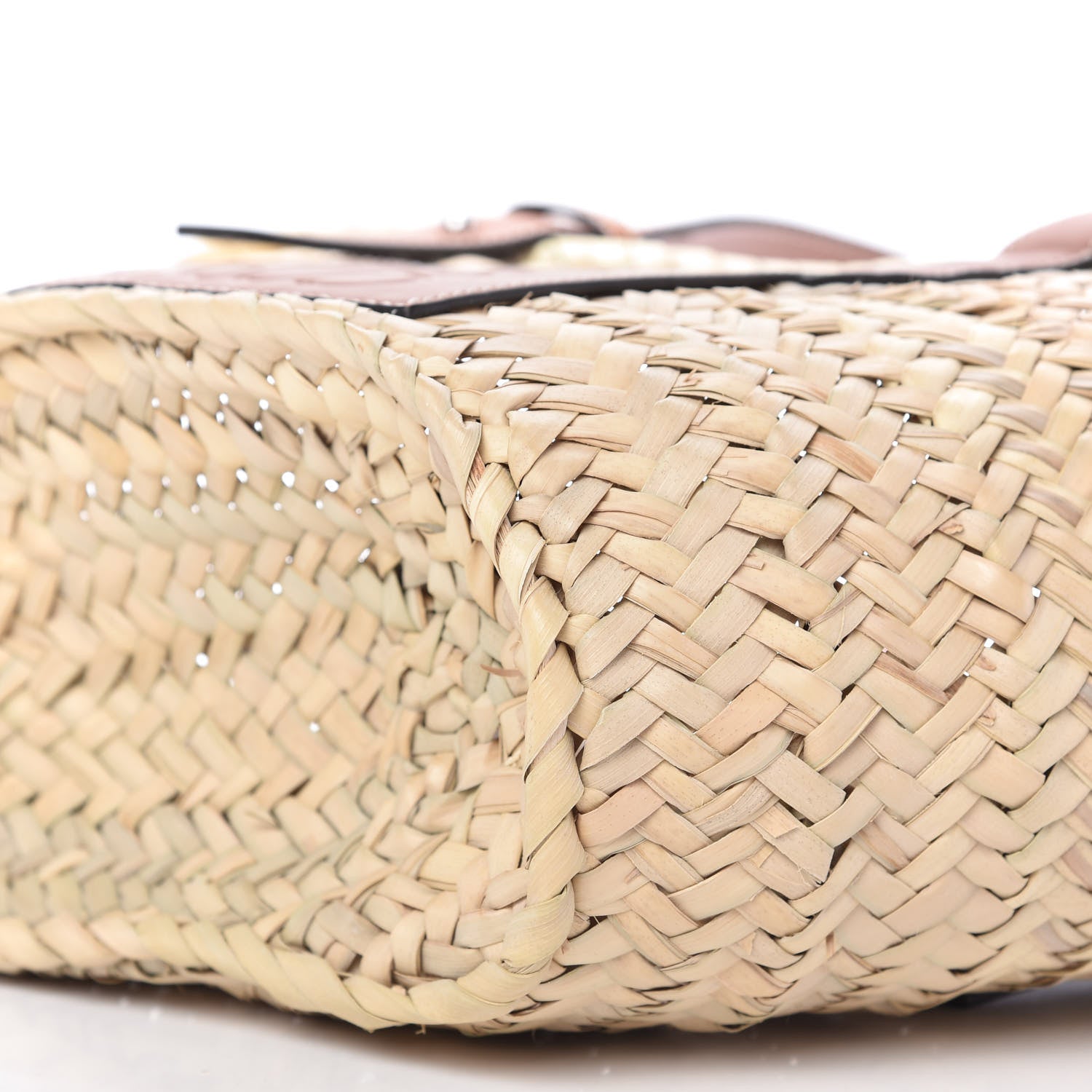 Loewe Raffia Small Basket Tote Bag Natural Tan 7 of 12