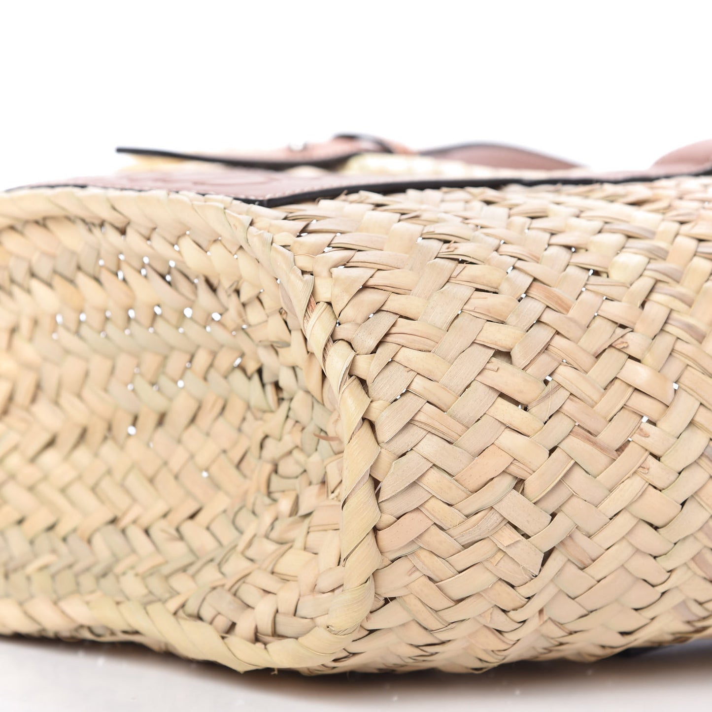 Raffia Small Basket Tote Bag Natural Tan